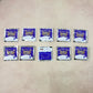 Display of effervescent car windshield cleaner tablets for vehicle maintenance