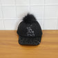 Close-up of glitter brim on stylish baseball cap