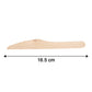 Wooden Knife showing product length of 165mm with full-size grip