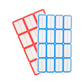 Label stickers applied on jars for home and office organization