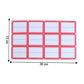 Multiple sheets of durable self-adhesive shipping label stickers
