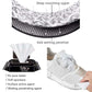 Compact travel-friendly pack of shoe cleaning wipes for easy portability.