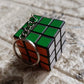 Vibrant Mini Magic Cube Puzzle keychain, a fun brain game for kids.