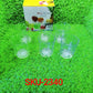 Packaging for the unbreakable drinking glass set, showing the six glasses securely packed.