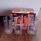 Apex Merino N’ Glass clear unbreakable plastic tumblers set