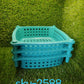 Basket-style 3-layer square kitchen trolley for efficient kitchen organisation.