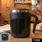 Modern insulated dolphin mug with stainless steel lid for travel