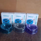 Oblivion transparent ashtray with cigarette resting grooves