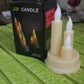 Brightly lit LED taper candles casting a warm glow, ideal for special events and everyday use.