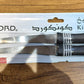 Packaged 2-piece serrated kitchen knife set ready for sale