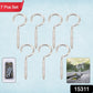Set of stainless steel eye hooks screws for home improvement projects
