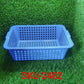 Plastic fruit and vegetable basket, a practical addition to any Indian kitchen.