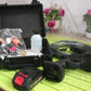 The wireless high-pressure spray gun ready for effective bike washing.