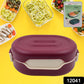 Side view of the leak-proof tiffin box with secure safety lock.