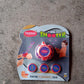Detailed view of the hand-mounted disc shooter toy set for kids.