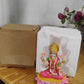 Hand-painted Lakshmi Mata idol in multicolor finish on lotus throne