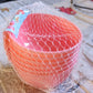 Arrangement of small durable plastic bowls, ready for daily use.