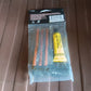 The complete tubeless tyre puncture repair kit shown in its retail packaging.