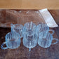 Transparent plastic tea cups suitable for home, office, and outdoor use