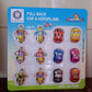 Group of vibrant mini pull back car and aeroplane toys arranged together.
