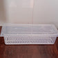 Side profile of the 1500ml food storage container, highlighting its compact design.