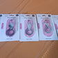 Collection of durable stainless steel key holders for car and home keys