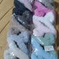 Elegant fur coated hair claw clips perfect for festive hairstyles