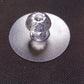 Angled perspective of the adhesive crystal cabinet knob, showing its versatile design.