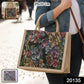 Reusable shopping bag with floral print design