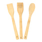 Bamboo cooking spoon showing ergonomic design and sustainable material