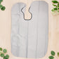 Black barber cape made of waterproof polyester with adjustable snap neck