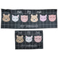 Soft floor mat set with printed design for decoration