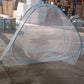 Mosquito net tent polyester fabric close-up showing mesh for insect defense