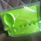 Modern silicone spoon rest complementing kitchen decor.