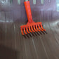 Plastic garden hand rake suitable for weeding, cultivation and leaf collection