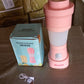 The foldable 500ml portable electric juicer, assembled and ready for travel.