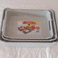 Close-up view of the ergonomic handle on a plastic storage tray