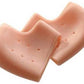 Both silicone gel heel pads, offering pain relief and repair for dry cracked heels.
