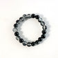 Lightweight dual-tone crystal beaded bracelet for women