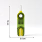 Multipurpose cleaning brush featuring narrow cylindrical and clamp-style brushes