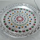 Elegant silver plated pooja thali, perfect for Indian traditional worship and ceremonies.