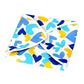 Top-down view of the multi-print square roti cover on a kitchen counter.