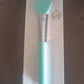 Flexible silicone tip face mask applicator brush with plastic handle