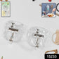 Plastic heavy-duty self adhesive wall hook holding keys and towel