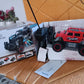 Mist Spray Race Car Toy navigating an off-road rocky surface, emitting smoke.