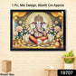 Lord Ganesha painting displayed in a modern office setting adding spiritual decor