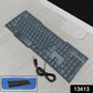 Ergonomic wired keyboard designed for comfortable use in office and home.