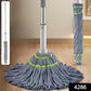 Twist mop rotating 360 degrees for easy cleaning on tile and hardwood floors