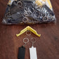 Another view of the versatile 2-in-1 keychain and mobile stand.