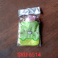 Overhead view of the Green Kitty Hot Water Bag, ready for use and warmth.